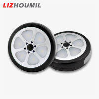 LIZHOUMIL โคมไฟ Led สำหรับขับขี่กลางคืน,โคมไฟ Led สำหรับขับขี่ไฟเตือนจักรยานปรับได้360องศา1คู่