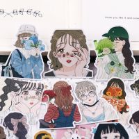 hot【DT】 Stickers 20pcs Hand Account Cartoon Anime Ins Translucent Material Stationary