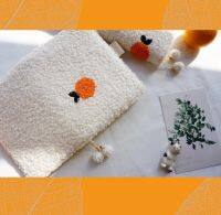 winter limit hobo A5 A6 the orange Cashmere Fleece  notebook stationery diary billbook hobo japanese style cover Laptop Stands