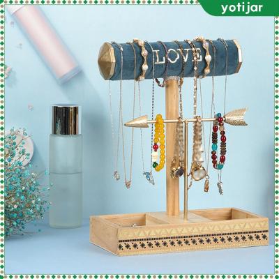 Yotjar กล่องเครื่องประดับหอคอยเครื่องประดับฐานที่มั่นคงสำหรับนาฬิกาต่างหูแหวน