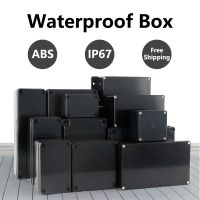 ⊕ ABS Waterproof Box Electronic Safe Case Plastic Boxes Black Wire Junction Box Plastic Organizer IP67 Waterproof Enclosure