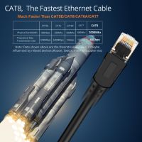 BESTSELLER อุปกรณ์เสริม สายแลน Lan CAT8 สายกลม 10m 15m 20m 25m 30m Cat8 Ethernet Cable RJ45 8P8C Network 2000Mhz 40Gbpsfor Router Cable สายชาร์ต เคเบิล Accessory