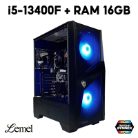 LEMEL By Synnex COMSET | CPU i5-13400F | 16GB DDR4 | 500GB M.2 NVMe. | 750W | No GPU คอม คอมประกอบ คอมพิวเตอร์ PC GAMING COMPUTER