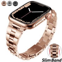 Women Stainless Steel Slim Bracelet For Apple watch Band 40mm 38mm 42mm 41 45mm for SE65 7 Luxury Metal Lady Thin Strap