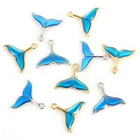 【YF】❄❃  10pcs Enamel Tail Alloy Charms Pendant Earrings Necklace Jewelry Findings 18x20MM