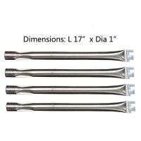 13041 BBQ Parts Gas Grill Replacement 17 Inch (43.2cm) Straight Stainless Steel Burner