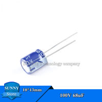 10Pcs 100V 68UF 10*13mm Electrolytic capacitor DIP 68uF 100V 10x13mm