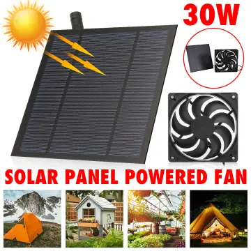 Solar Panel Exhaust Fan, Outdoor Waterproof Solar Exhaust Fan, Portable  Exhaust Fan for RVs, Greenhouses, Pet Houses, Chicken House 