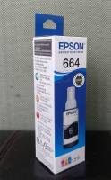 Epson T664100 Black สีดำแท้ศูนย์ของใหม่คุณภาพ100% 70ccModels : L100/ 110/ 120/ 200/ 210/ 220/ 300/ 310/ 350/ 355/ 360/ 365/ 380/ 385/ 455/ 485/ 550/ 555/ 565/ 1300 (Tank)