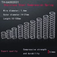 ✽♧∏ Spring 1.4mm 304 Stainless Steel Compression Spring SUS Compressed Spring Wire Diameter 1.4mm Y-Type Rotor Return Spring