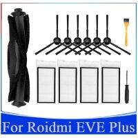 13Pcs Washable HEPA Filter Main Side Brush for Roidmi Eve Plus Vacuum Cleaner Replacement Spare Parts Cleaning Brush