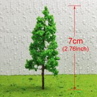 Limited Time Discounts G7027 20Pcs/40Pcs/80Pcs Model Trees TT Scale 1:100 Green 7Cm High 3Cm Wide Model Trees Railway Layout Iron Wire Trees