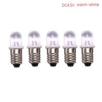 5ชิ้น E10ในหลอดไฟ Led E10 DC 3V 4.5V หลอดไฟหน้าโบราณไฟให้สัญญาณ E10หลอดไฟ LED S