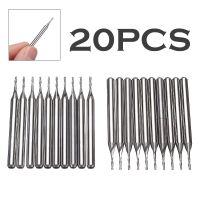 [HOT 2023] 20Pcs เครื่องตัดมิลลิ่งชุดบิต CNC Straight Shank 2ขลุ่ยเอ็นด์มิลล์ทังสเตนเหล็กเจาะเครื่องตัดโลหะเครื่องมือตัดไม้