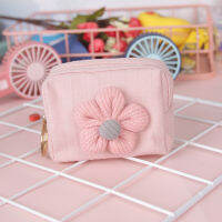 กระเป๋าเก็บของขนาดเล็กซิป Dompet Pelajar สายหูฟังถุงเหรียญขนาดเล็ก Dompet Koin อเนกประสงค์น่ารักทำจากผ้า