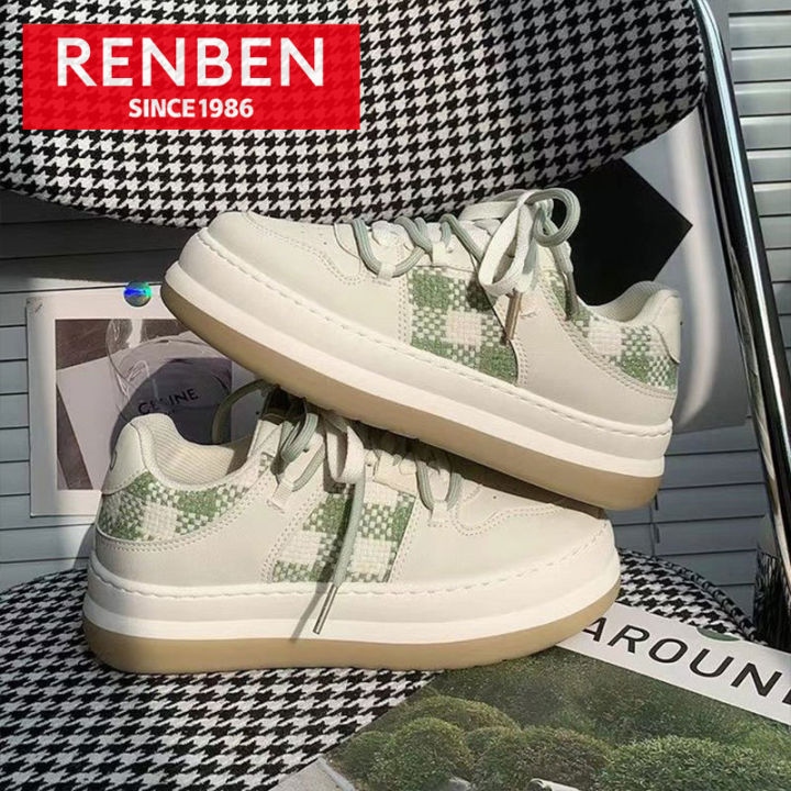 renben-รองเท้าเมจิกเทปสไตล์ญี่ปุ่น-รองเท้าตุ๊กตาใหม่-รองเท้าผ้าใบใส่สบาย-รองเท้านักเรียนสีขาว-รองเท้าลําลอง-รองเท้าผูกเชือก-รองเท้าวัยรุ่น-รองเท้านักเรียน