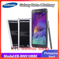 แบตเตอรี่ ใช้สำหรับเปลี่ยน Original Samsung Galaxy Note 4 Battery Model:EB-BN910BBE Fit for Note4 VI N910 N910F N910A N910H(Original Equipment Manufacturer)