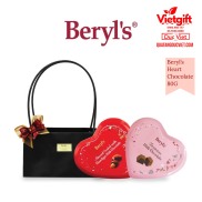 Beryl s hộp gift box trái tim - 80g socola tiramisu đắng nguyên chất