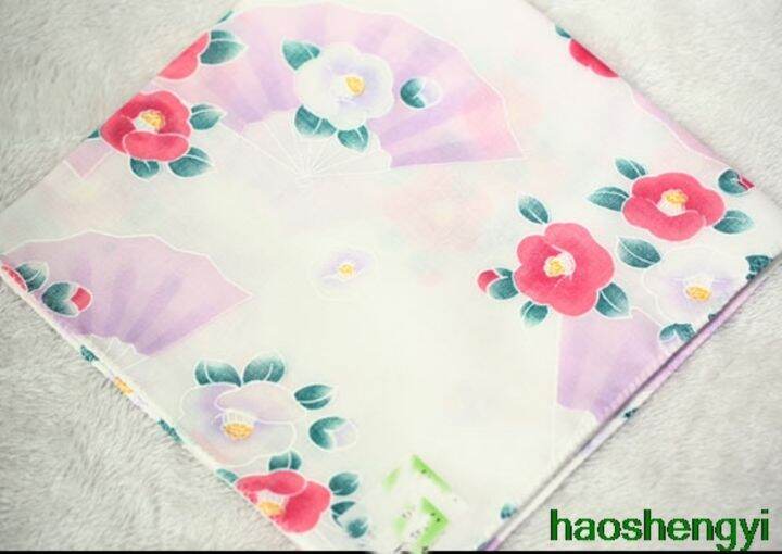 cw-quality-style-handkerchiefcotton-camellia-fan-handkerchief-48cmx48cmhe-best-gift-for-a-friend