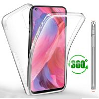 [HF17] 360 Full Body สำหรับ Oppo A74 5G คู่ซิลิโคน TPU โปร่งใสสำหรับ Oppo A74 A54 A94 A93 5G โทรศัพท์ Shell