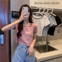 COD SDFERTGRTYTYUYU WANG JIAO ZHAN เสื้อยืดแฟชั่น แขนสั้น ปักลายหัวใจ สไตล์เกาหลี