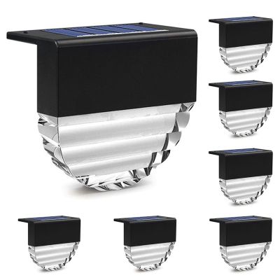 Solar Fence Lights, Fence Solar Lights, Waterproof Solar Step Lights, Outdoor Solar Deck Lights for Patio, Stair, Walls