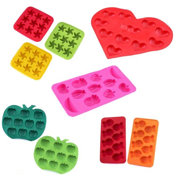 hot-cw-maker-mould-mold-silicone-tray-fruit-ice-food-grade-bar-baking-tools-accessories