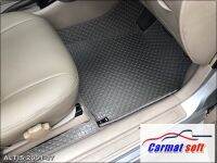 พรมปูพื้นรถยนต์TOYOTA ALTIS 01-07 (หน้าหมู) พรมลายกระดุม สีเบจ เต็มคัน 12ชิ้น