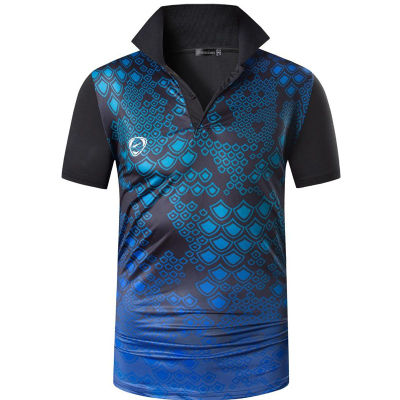 jeansian Mens Sport Tee Polo Shirts POLOS Poloshirts Golf Tennis Badminton Dry Fit Short Sleeve LSL315 Black
