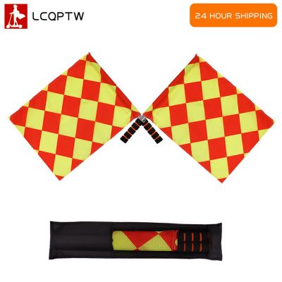 2pcs/set World Soccer Referee Flag Fair Play Sports Match Football Linesman Europe Flags Referee Equipment Replacement Parts