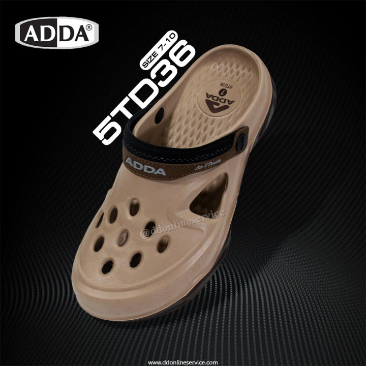 adda-รุ่น-5td36-m1-รองเท้าแตะเปิดส้น-รองเท้าหัวโต-แบบมีสายรัดส้น-รองเท้าลำลอง-รองเท้าแอดด้า-รองเท้าผู้ชาย-รองเท้ายาง-adda-แท้100