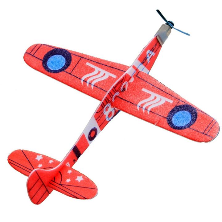 zhuwnana-10pcs-ขายดี-มือโยน-เด็กของขวัญเด็ก-ของเล่นเครื่องบิน-เครื่องบินโฟม-โมเดลเครื่องบิน-เครื่องร่อนบิน