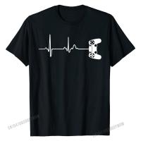 Gamer Heartbeat เสื้อยืดสำหรับวิดีโอเกมผู้เล่นเสื้อยืดคุณภาพสูงออกแบบเสื้อยืดผ้าฝ้ายเสื้อสำหรับชาย3D พิมพ์เสื้อยืดคุณภาพสูง