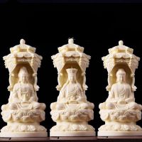 Ivory Fruit Carvings of Guanyin Ornaments, Jizo Bodhisattvas, Such As Buddha Carvings, Home Decoration Crafts