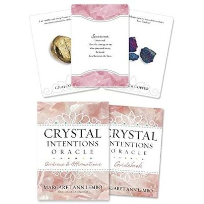 Happy Days Ahead ! ร้านแนะนำ[ไพ่แท้]​ Crystal Intentions Oracle ไพ่ออราเคิล ยิปซี ทาโร่ ทาโรต์ หินคริสตัล intention crystals tarot card cards