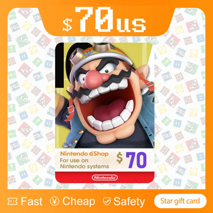 $70 nintendo eshop gift card