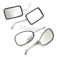 A Pair Chrome Motorcycle 10mm Rearview Mirror For Honda Shadow Spirit Aero Phantom VT600 VT700 VT750 VT1100 VTX 1300 1800 C