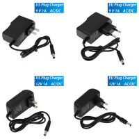 อะแดปเตอร์ USA EU ที่ชาร์จไฟ1ชิ้น/2ชิ้น1A DC 12V 9V