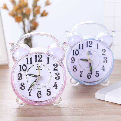 【Alarm clock】台式创意个性学生儿童钟表床头卡通石英钟桌面小摆件闹钟电子时钟