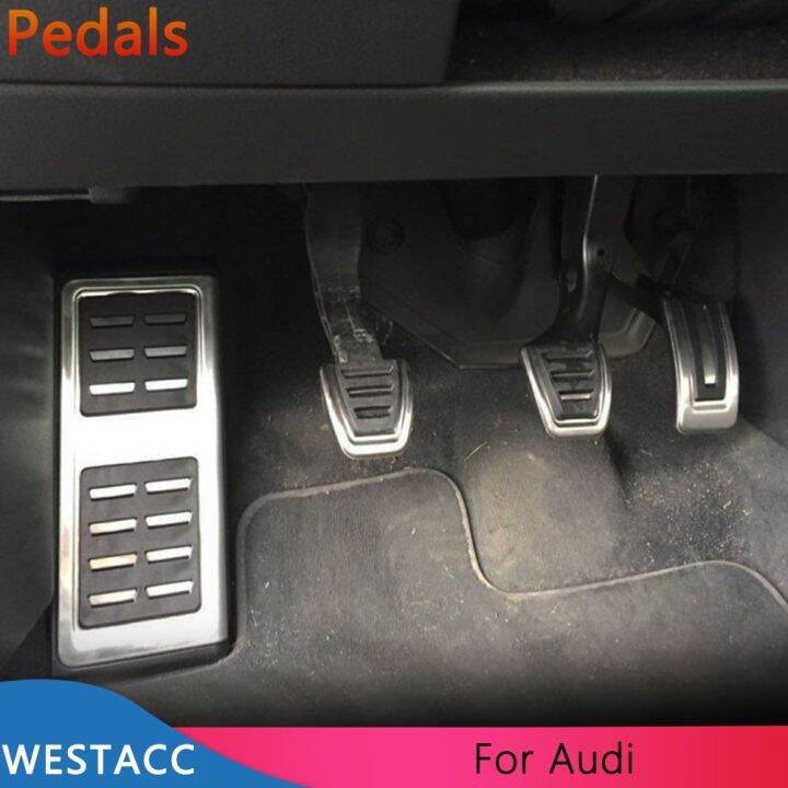 แป้นเหยียบรถยนต์สำหรับ-a3-audi-8v-q2-sq2-q3-s1-s3-rs3-rs-q3-tt-lhd-ตัวเร่งชุดอุปกรณ์เสริมกล้อง-gopro-ฝาครอบเหยียบวางคลัตช์เบรกแก๊ส