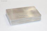 ✁℗ Thick 2.5mm Heavy Stainless Steel Blank Metal Business Card Size 85x53mm Matte Brush Finish 1/2/3/4/5 - You Choose Quantity