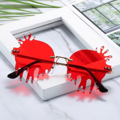 [COD] Internet celebrity style sunglasses for men and women fashion new melting love European personality all-match