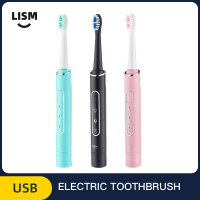 HOKDS Ultrasonic Electric Toothbrush Electric Toothbrush USB Rechargeable Automatic Toothbrush