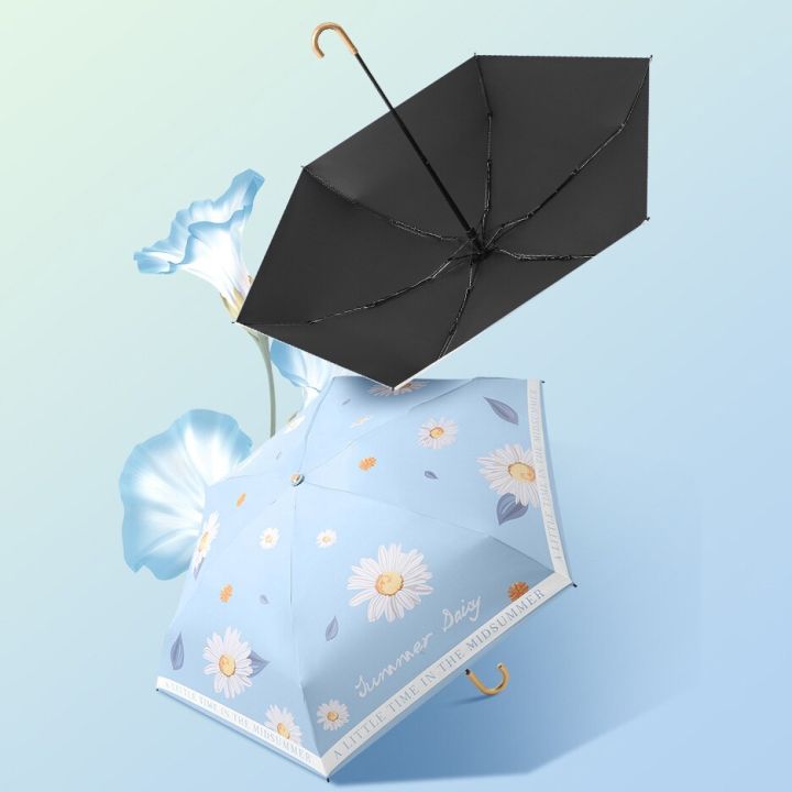 payung-lipat-mini-สำหรับร่ม-uv-parasol-แฟชั่นสำหรับผู้หญิงสำหรับฝนและแสงแดดกระเป๋าแบบพกพา-gratis-ongkir-ร่มพับได้