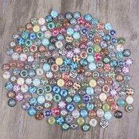 100ชิ้นแก้วโมเสกคละสีกระเบื้องโมเสคกลม Cabochons สติกเกอร์ลูกปัดงานฝีมือ DIY อุปกรณ์แก้วโมเสคสำหรับสมุดภาพ