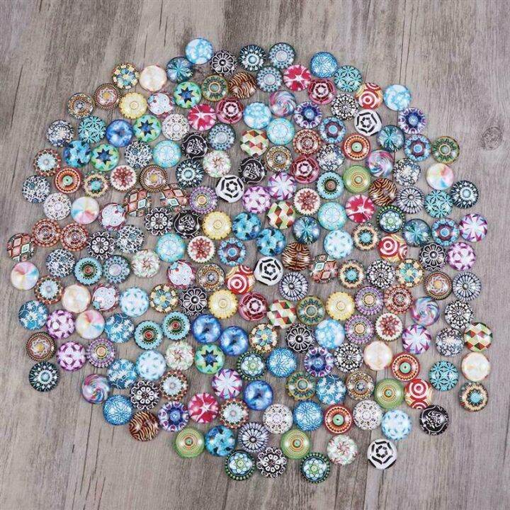 100ชิ้นแก้วโมเสกคละสีกระเบื้องโมเสคกลม-cabochons-สติกเกอร์ลูกปัดงานฝีมือ-diy-อุปกรณ์แก้วโมเสคสำหรับสมุดภาพ