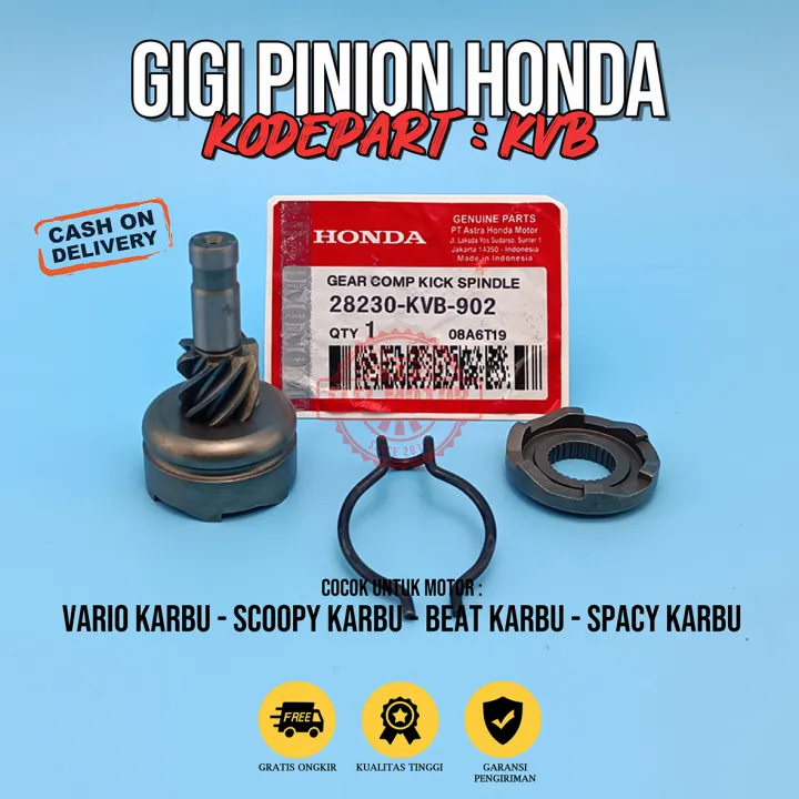 Gear Gigi Pinion Kick Starter Selah Selahan Vario 110 Karbu Scoopy