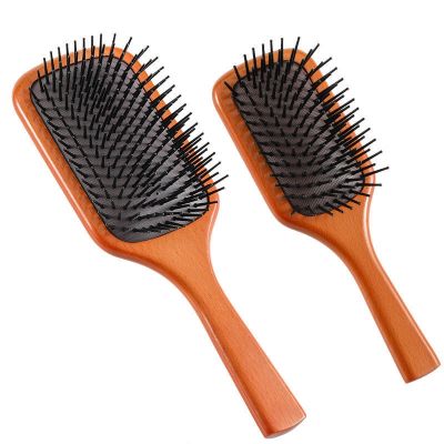 Massage Comb Gasbag Anti Static Hair Air Cushion Wooden Hairbrush Wet Curly Detangle Hair Brush Hairdressing Styling Wood Comb