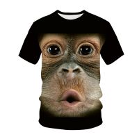 2022 Funny T-Shirts Monkey Gorilla 3D Print Streetwear Men Women Animal Fashion T Shirt Hip Hop Tshirt Tops Kids Boys Clothing