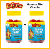 Lil Critters วิตามินเสริมหลายชนิดสำหรับเด็ก (1+ 1)2ชุด Gummy Vites ความเหนื่อยล้าวิตามินและแร่ธาตุ11ชนิดใน1น้ำตาลวุ้นไม่มีกลิ่นสังเคราะห์